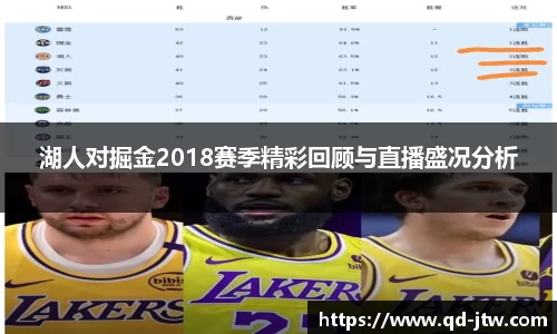 湖人对掘金2018赛季精彩回顾与直播盛况分析